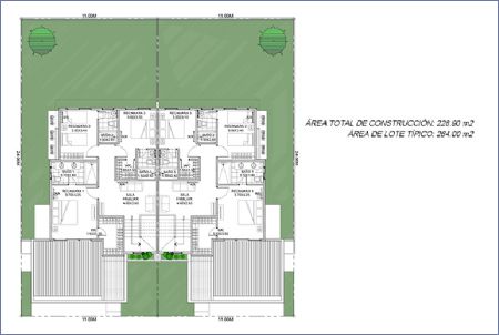 Render de Planta Alta modelo A - Explora Casas Imagen de Planta Alta modelo A - Explora Casas